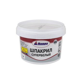 Шпакрил Завод Диола Д-006 супербелый 1 кг